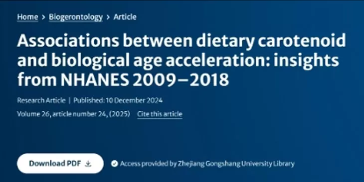 New Discovery in Natural Plant Pigments Significant Delay in Biological Aging!