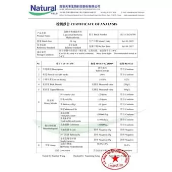 Liposomal berberina cloridrato